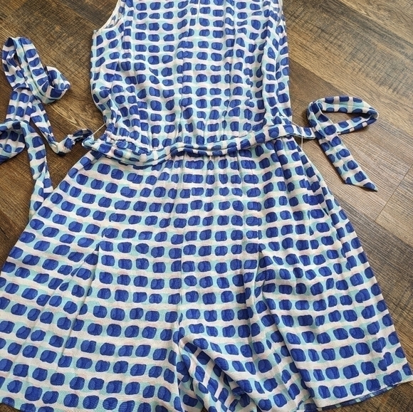 KATE Spade island stamp romper breath of fresh air shorts - Picture 4 of 9